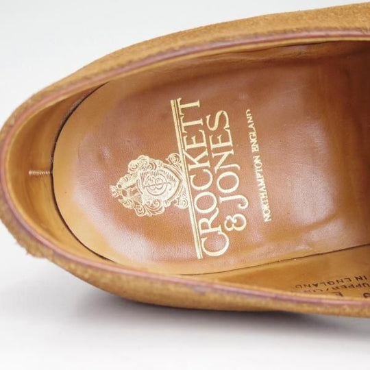 美品★クロケット&ジョーンズ 9E【★DARTMOUTH/318ラスト/ダートマウス】スエード/プレーントゥ/Vフロント/ダービー/Crockett&Jones★c745