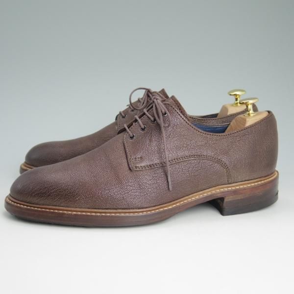 極上★(英)バーカー 8.5F【★Creative collection/プレーントゥ】茶/グレインレザー/BARKER★c748