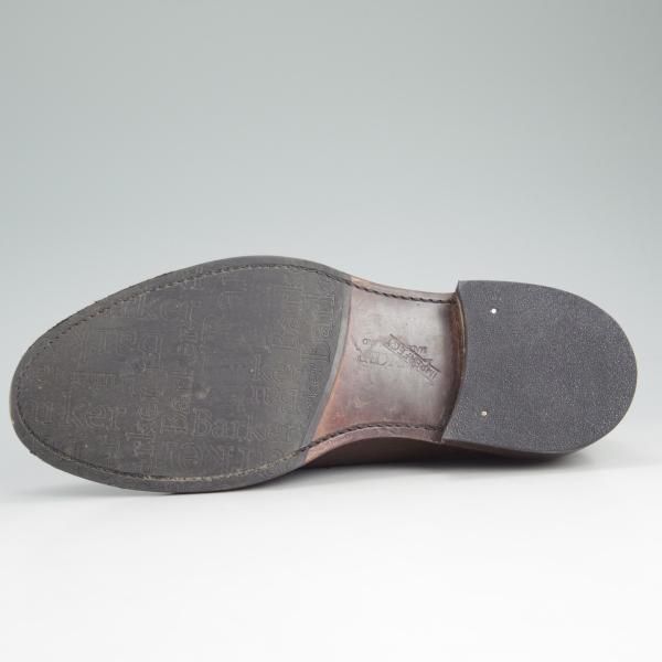 極上★(英)バーカー 8.5F【★Creative collection/プレーントゥ】茶/グレインレザー/BARKER★c748