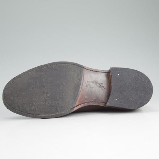 極上★(英)バーカー 8.5F【★Creative collection/プレーントゥ】茶/グレインレザー/BARKER★c748