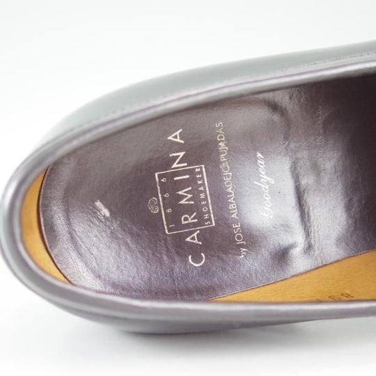 極上★(スペイン製)カルミナ SIZE 8【★グッドイヤーウェルテッド製法】コインローファー/黒/カーフ/CARMINA★c749