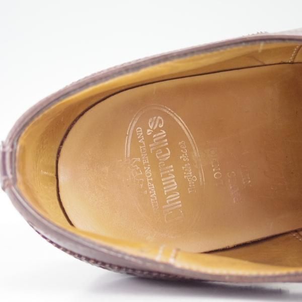 極上★チャーチ 70F/UK7【貴重★Heritage Collection/ディプロマット同様】173ラスト/4都市ロゴ/HIGHGROVE/セミブローグ/Church's★c751