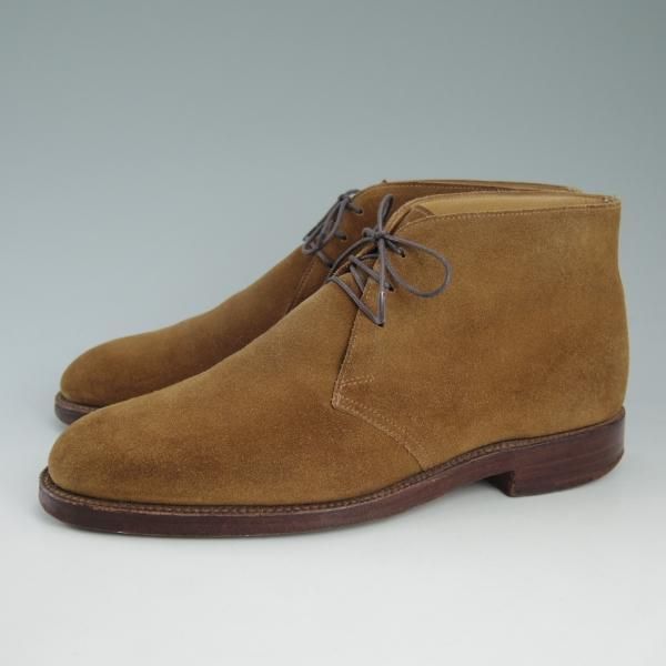 極上★クロケット&ジョーンズ 6.5E【★チルターン/CHILTERN】224ラスト/スエード/チャッカブーツ/薄茶/Crockett&Jones★c755