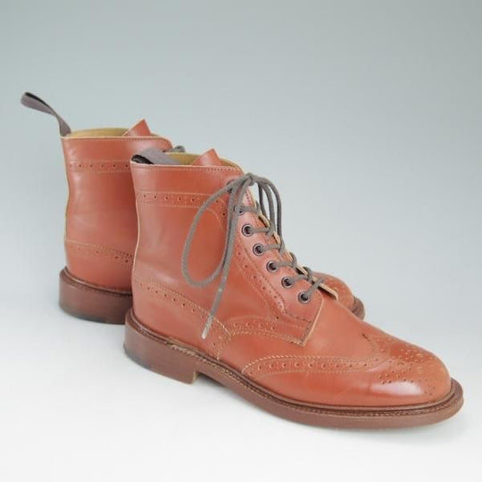 極美品★トリッカーズ(レディース) SIZE 4.5【★カントリーブーツ/L5180】モカシンブラウン/アニリンカーフ/Tricker's★c757