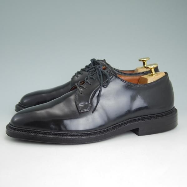 極美品★オールデン 7E【定価￥136,080-★コードバン/9901/(独)Budapester Schuhe別注】プレーントゥ/バリーラスト/Alden★c759