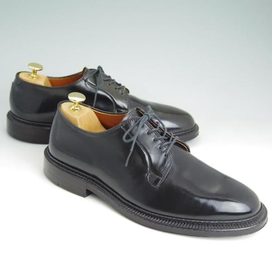 極美品★オールデン 7E【定価￥136,080-★コードバン/9901/(独)Budapester Schuhe別注】プレーントゥ/バリーラスト/Alden★c759