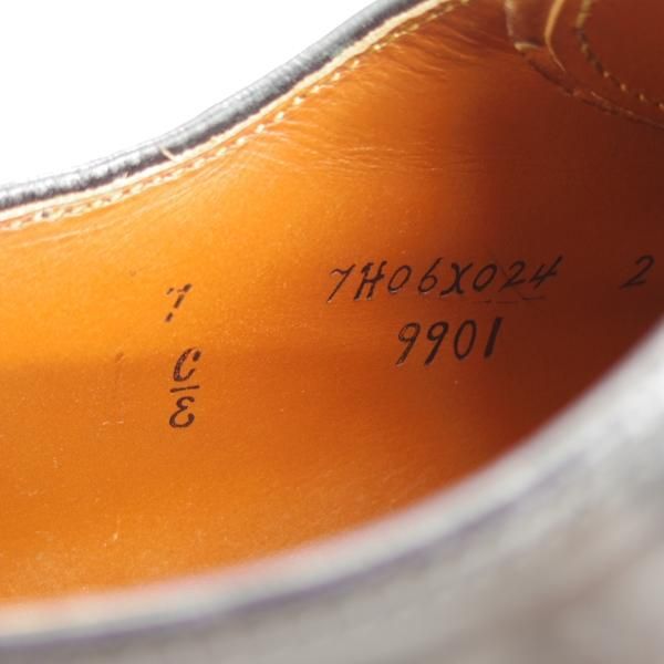 極美品★オールデン 7E【定価￥136,080-★コードバン/9901/(独)Budapester Schuhe別注】プレーントゥ/バリーラスト/Alden★c759