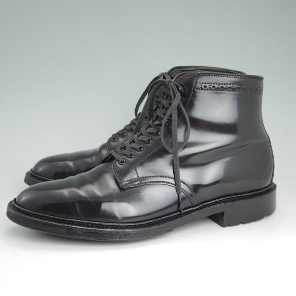 美品☆オールデン 8D【☆コードバン仕様/BLACKBIRD別注】黒/バリー