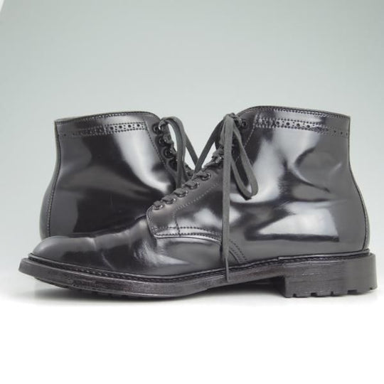 美品★オールデン 8D【★コードバン仕様/BLACKBIRD別注】黒/バリーラスト/45149HC/プレーントゥ/ブーツ/Alden★c760