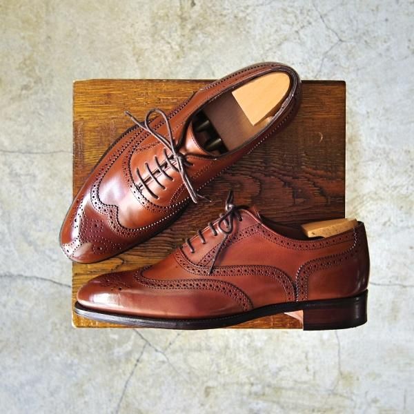 未使用★(英)アルフレッドサージェント 5.5E【上級★エクスクルーシブライン】フルブローグ/サージェント/Alfred Sargent★c761