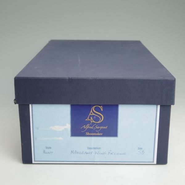 未使用★(英)アルフレッドサージェント 5.5E【上級★エクスクルーシブライン】フルブローグ/サージェント/Alfred Sargent★c761