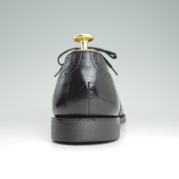 極美品★チャーチ 75F/UK7.5【★フルブローグ/EASTCOTE】138ラスト/4都市ロゴ/黒/カーフ/Church's★c763