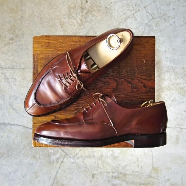 ★クロケット&ジョーンズ 6.5E【★ロイドフットウェア/Lloyd Footwear別注】317ラスト/カーフ/茶/Jシリーズ/Uチップ/Crockett&Jones★c766