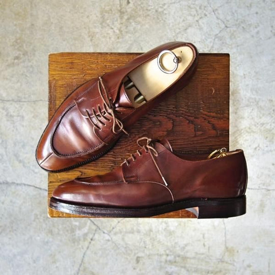 ★クロケット&ジョーンズ 6.5E【★ロイドフットウェア/Lloyd Footwear別注】317ラスト/カーフ/茶/Jシリーズ/Uチップ/Crockett&Jones★c766