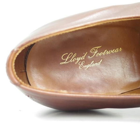 ★クロケット&ジョーンズ 6.5E【★ロイドフットウェア/Lloyd Footwear別注】317ラスト/カーフ/茶/Jシリーズ/Uチップ/Crockett&Jones★c766