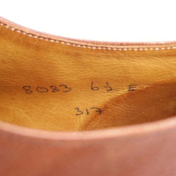 ★クロケット&ジョーンズ 6.5E【★ロイドフットウェア/Lloyd Footwear別注】317ラスト/カーフ/茶/Jシリーズ/Uチップ/Crockett&Jones★c766