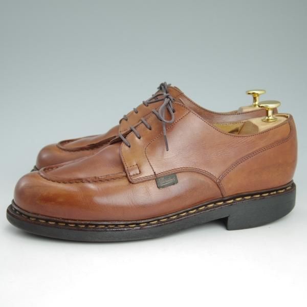 ★パラブーツ SIZE 7.5【★シャンボード/CHAMBORD】ゴールド/GOLD/TEXソール/リスレザー/カーフ/Uチップ/Paraboot★c768