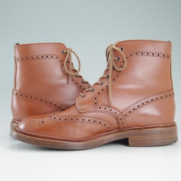 932 アルフレッドサージェント 本革 レースアップブーツ 5 イングランド製 美品☆(英)アルフレッドサージェント SIZE 6.5【☆カントリー