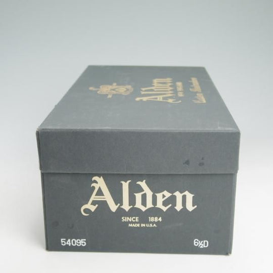 極美品★オールデン 6.5D【★コードバン仕様/モディファイドラスト】54095/セミブローグ/黒/Alden★c772