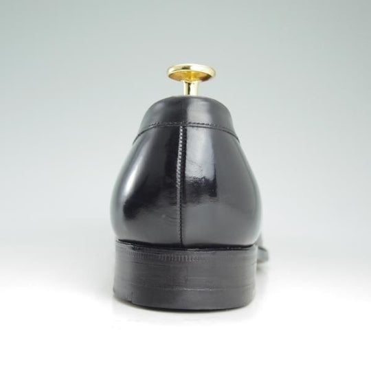 極美品★チャーチ 75F/UK7.5【★旧チャーチ/3都市ロゴ/HILTON】93ラスト/コインローファー/黒/Church's★c775