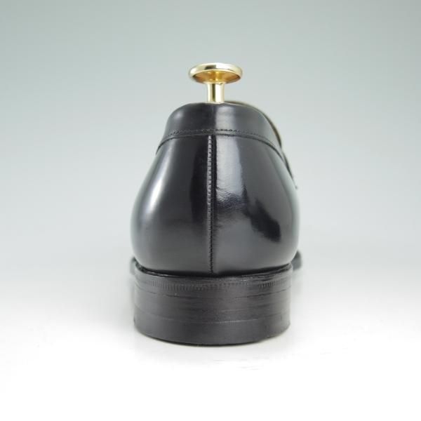極美品★チャーチ 75F/UK7.5【★旧チャーチ/3都市ロゴ/HILTON】93ラスト/コインローファー/黒/Church's★c775