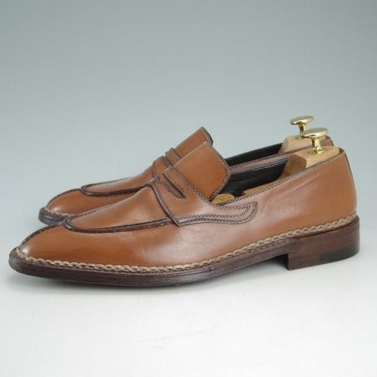 極上★(伊)アメデオ・テストーニ SIZE 6【定価20万円程度★ノルベジェーゼ製法/Amedeoライン】コインローファー/a.testoni★c777