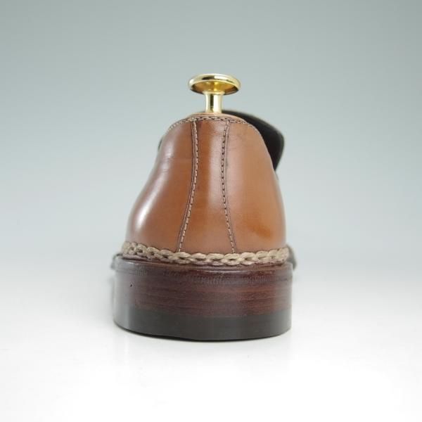 極上★(伊)アメデオ・テストーニ SIZE 6【定価20万円程度★ノルベジェーゼ製法/Amedeoライン】コインローファー/a.testoni★c777