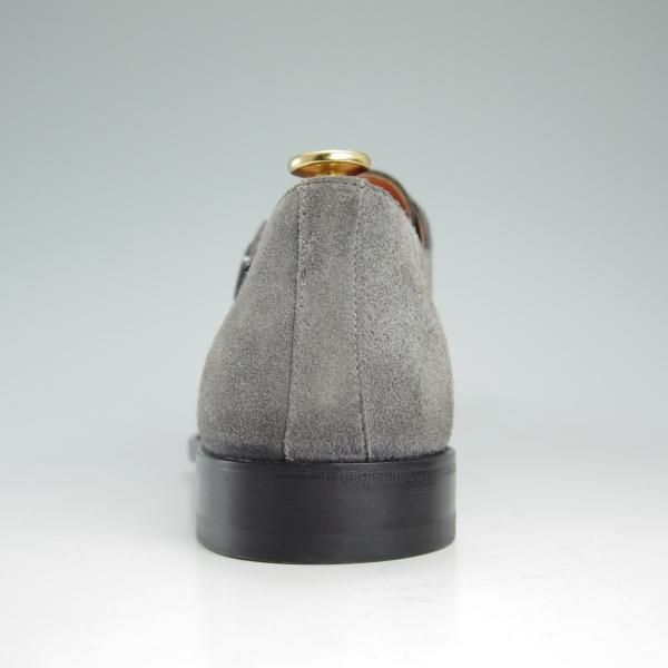 極美品★(伊)サントーニ SIZE 6.5【★グッドイヤーウェルテッド製法】スエード×カーフ/11166/ダブルモンク/Santoni★c779