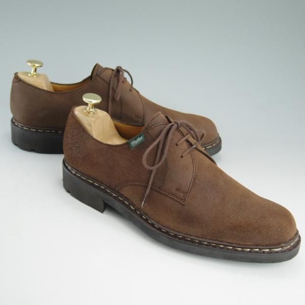 未使用★パラブーツ SIZE 8【貴重★ワックススエード仕様】プレーントゥ/TEXソール/スエード/Paraboot★c780