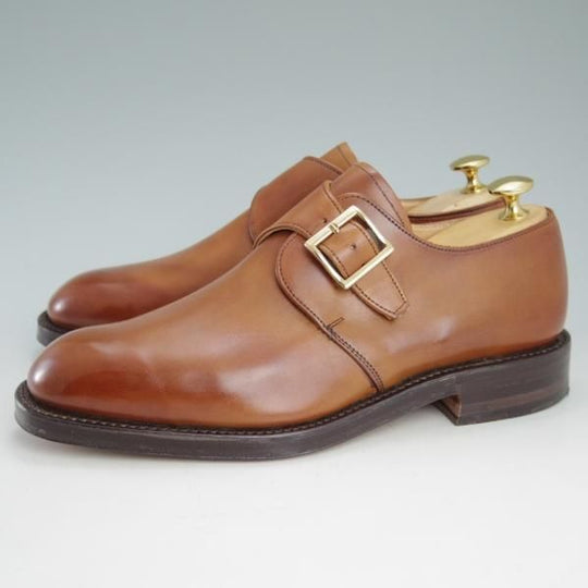 未使用★(英)チーニー 6.5F【貴重★デッドストック品/NICKY/ニッキー】モンクストラップ/カーフ/茶/CHEANEY★c781