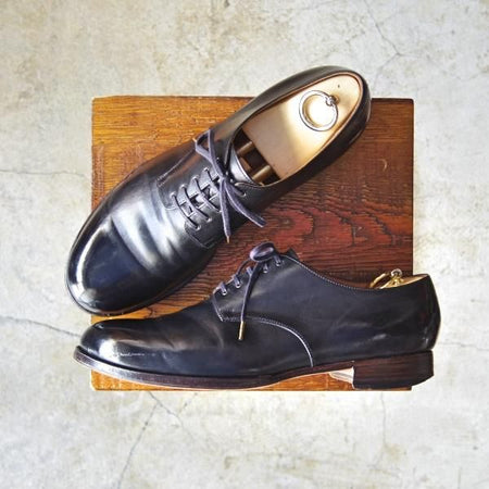 ★forme/フォルメ SIZE 25.5【★定価60,480-/(南青山)The Weft】日本製/プレーントゥ/black incal horse/黒★c787