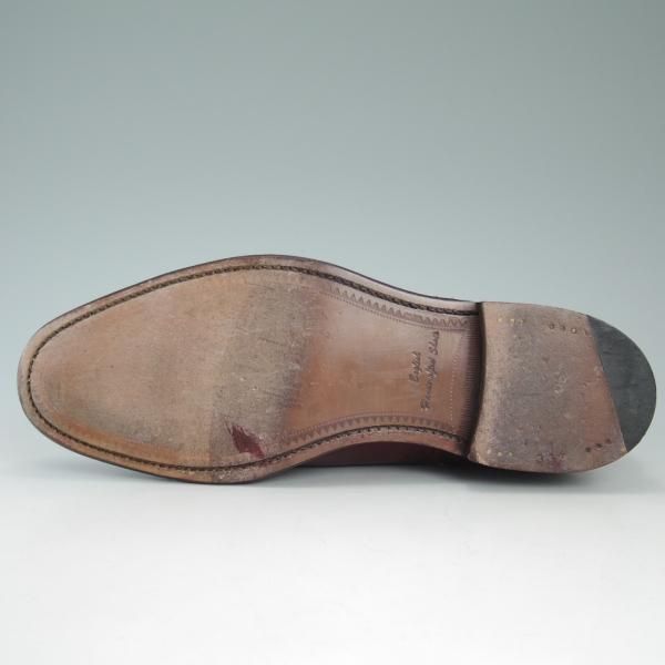 極美品★(英)Herring Shoes/ヘリング 7.5F【★ハムステッド/HAMPSTEAD】026ラスト/バーガンディ/赤茶/カーフ★c788