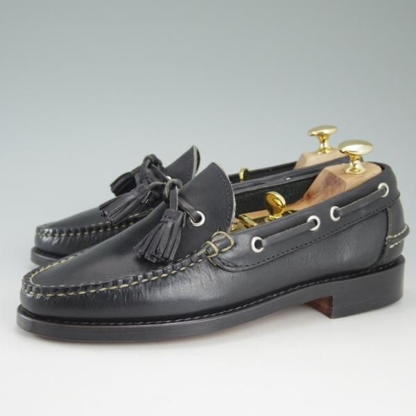 未使用★(米)RANCOURT/ランコート 6D【★ユナイテッドアローズB&Y別注/タッセルローファー】カーフ/黒/BEAUTY&YOUTH/United Arrows★c790