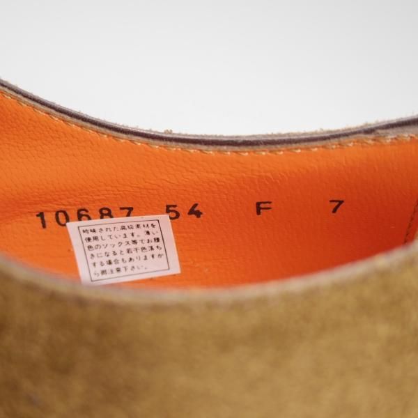 未使用★(伊)サントーニ SIZE 7【★モンクストラップ】スエード/10687/ブラウン/茶/Santoni★c791