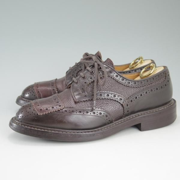 ★トリッカーズ SIZE 6.5【★ダイナイトソール仕様/バーカーズパッチ】MEN TWO TONE DERBY BROGUE/カーフ×グレインレザー/Tricker's★c792
