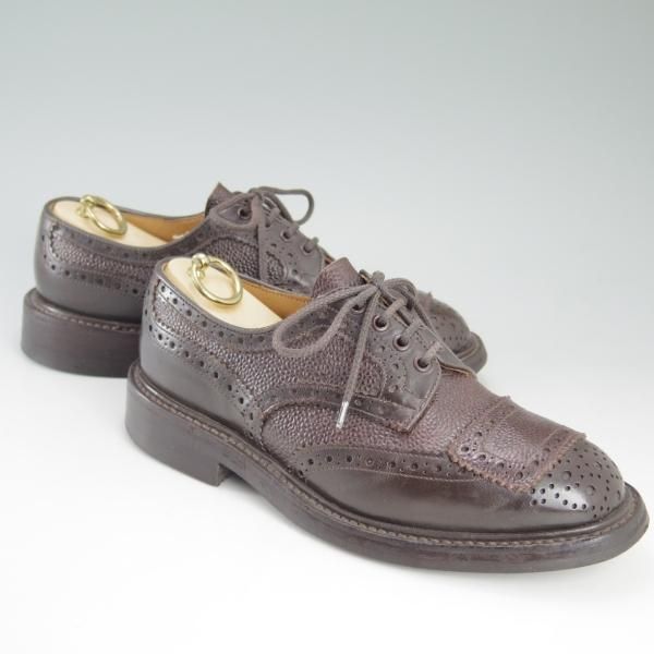 ★トリッカーズ SIZE 6.5【★ダイナイトソール仕様/バーカーズパッチ】MEN TWO TONE DERBY BROGUE/カーフ×グレインレザー/Tricker's★c792