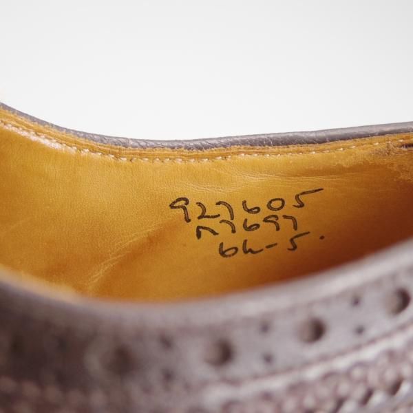 ★トリッカーズ SIZE 6.5【★ダイナイトソール仕様/バーカーズパッチ】MEN TWO TONE DERBY BROGUE/カーフ×グレインレザー/Tricker's★c792