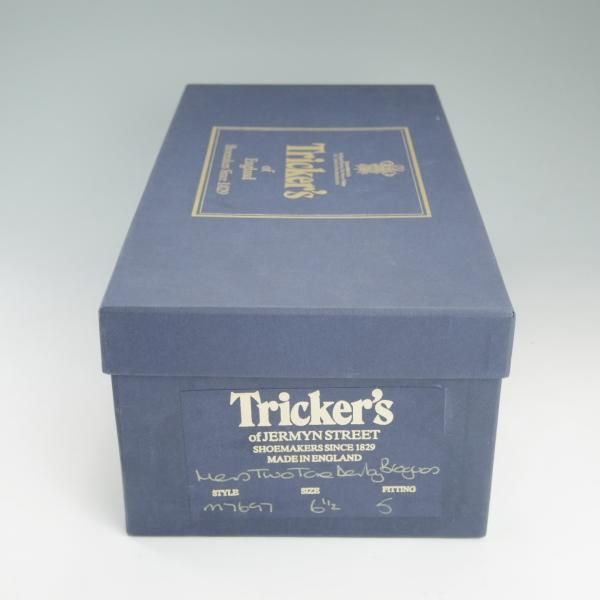 ★トリッカーズ SIZE 6.5【★ダイナイトソール仕様/バーカーズパッチ】MEN TWO TONE DERBY BROGUE/カーフ×グレインレザー/Tricker's★c792
