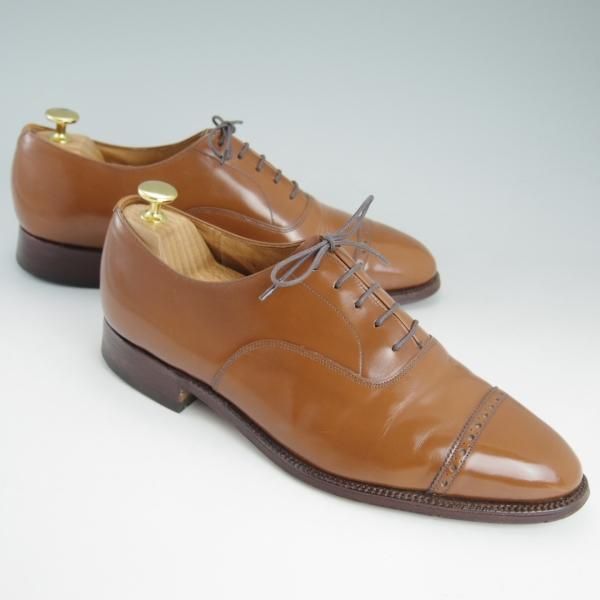 【英国製】チャーチ チェットウィンド ポリッシュドバインダーカーフ 85F 美品☆チャーチ 85F/UK8.5【☆ブックバインダーカーフ/3都市ロゴ