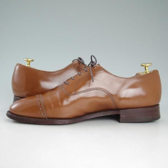 美品★チャーチ 85F/UK8.5【★ブックバインダーカーフ/3都市ロゴ】84ラスト/旧チャーチ/サンダルウッド/Barcroft/Church's★c798