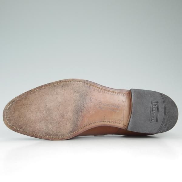 美品★チャーチ 85F/UK8.5【★ブックバインダーカーフ/3都市ロゴ】84ラスト/旧チャーチ/サンダルウッド/Barcroft/Church's★c798