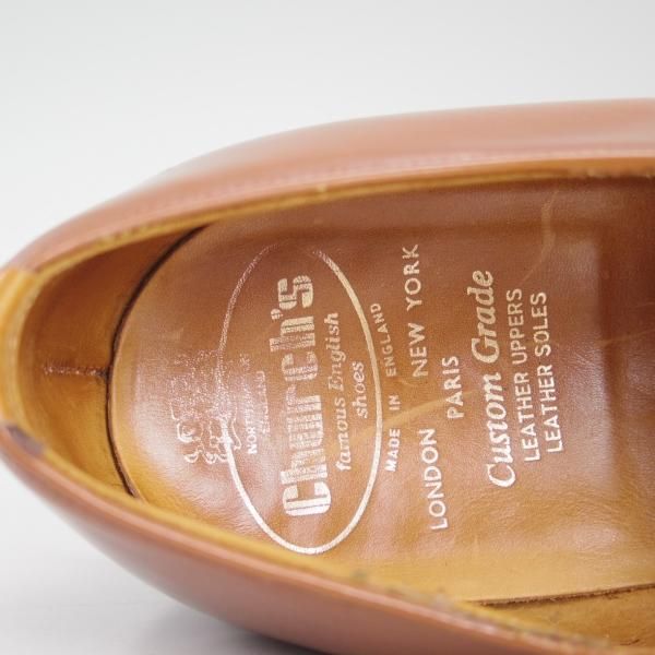 美品★チャーチ 85F/UK8.5【★ブックバインダーカーフ/3都市ロゴ】84ラスト/旧チャーチ/サンダルウッド/Barcroft/Church's★c798