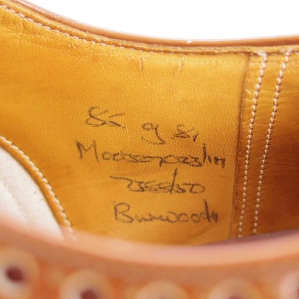 極上★チャーチ 85G/UK8.5【★バーウッド/旧チャーチ/ブックバインダーカーフ】3都市ロゴ/81ラスト/フルブローグ/BURWOOD/Church's★c799