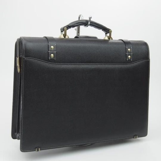 美品★(英)ダックス/DAKS【★ダレスバッグ】黒/メンズ ビジネス バッグ/レザー ブリーフケース★N5203