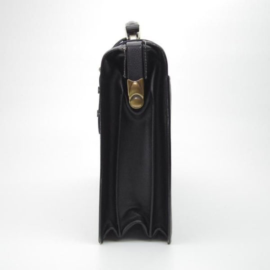美品★(英)ダックス/DAKS【★ダレスバッグ】黒/メンズ ビジネス バッグ/レザー ブリーフケース★N5203