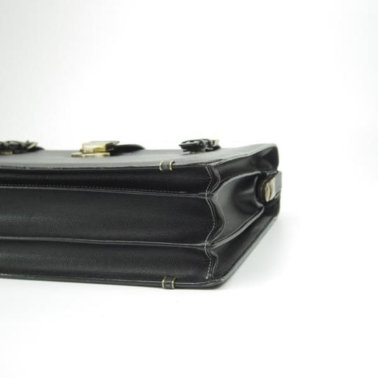 美品★(英)ダックス/DAKS【★ダレスバッグ】黒/メンズ ビジネス バッグ/レザー ブリーフケース★N5203