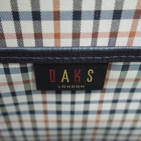 未使用★(英)ダックス/DAKS【★ダレスバッグ】黒/メンズ ビジネス バッグ/レザー ブリーフケース★N5204