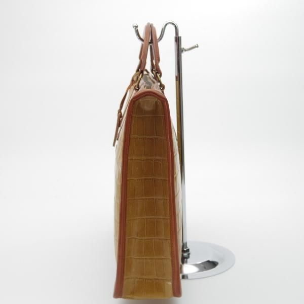 【希少】 Felisi フェリージ ブリーフケース ビジネスバッグ クロコ型押し F694 Felisi フェリージ ビジネスバッグ ブリーフケース A4可