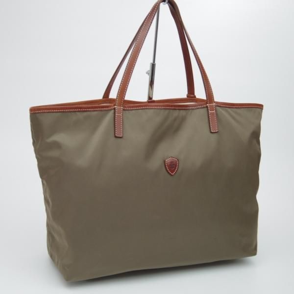 極美品★フェリージ【★11-91/トートバッグ】ブラウン×トルトラ/レザー×ナイロン/トート/メンズ&レディース/ビジネス バッグ/Felisi★N5207