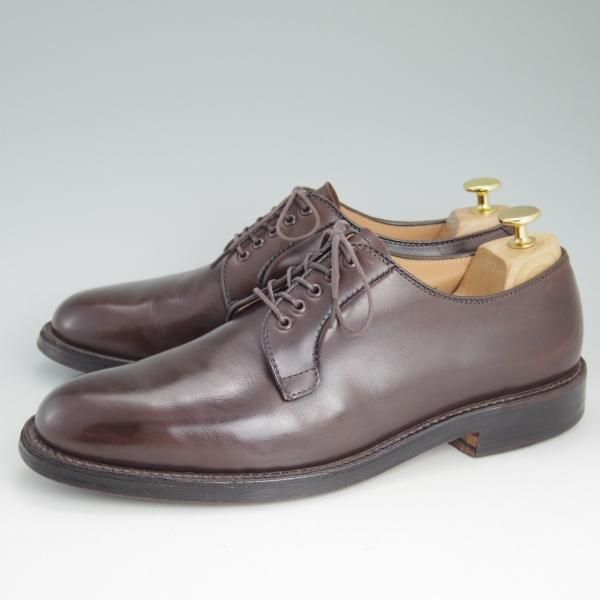 美品★オールデン 9D【★ブルックスブラザーズ別注/Brooks Brothers】バリーラスト/プレーントゥ/茶/00070/カーフ/Alden★c807